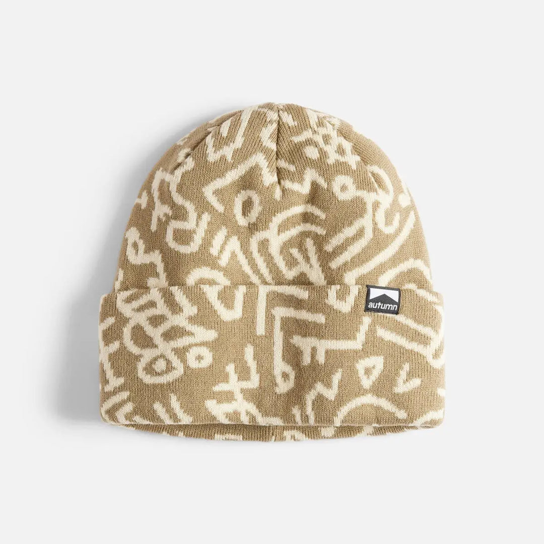 Autumn Soul Camo Beanie - Chinchilla