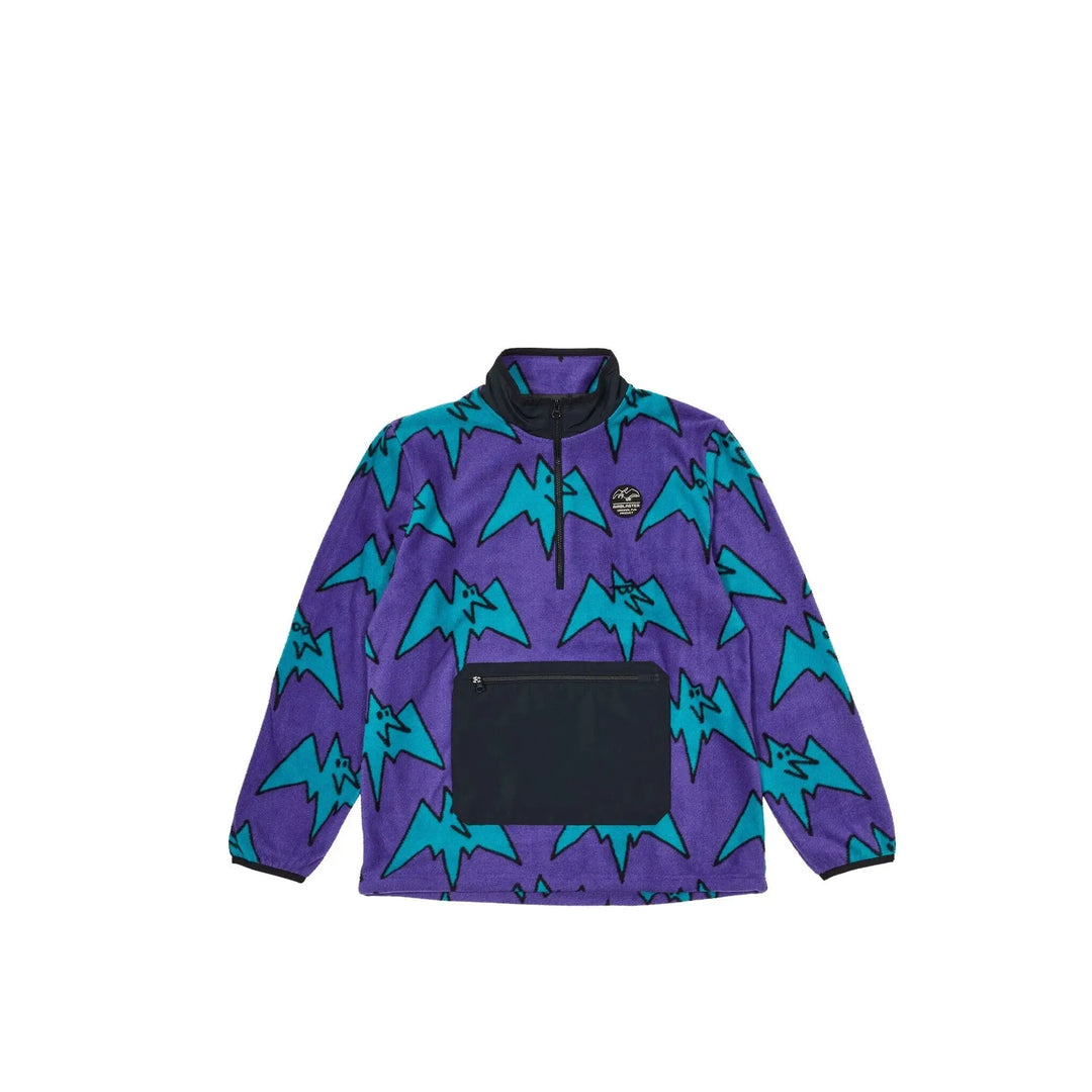 Airblaster Fleece Half Zip Big Terry Purps S 