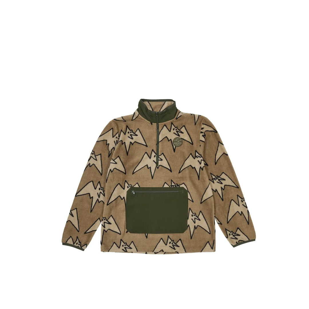 Airblaster Fleece Half Zip Tan Big Terry S 