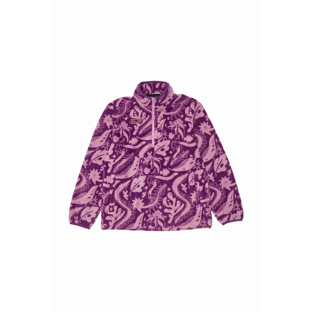 Airblaster Fleece Half Zip - Blackberry Earth Life / S