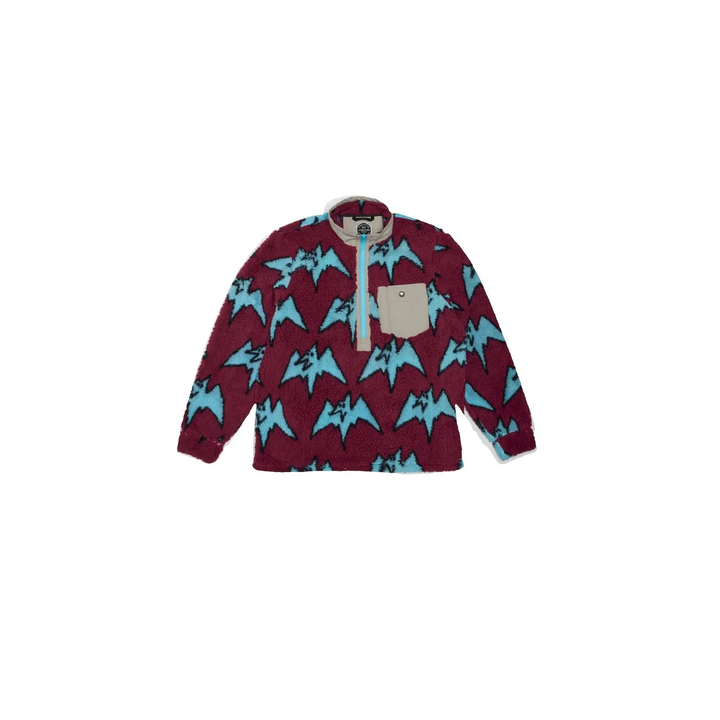 Airblaster Sherpa Half Zip Plum Big Terry S 