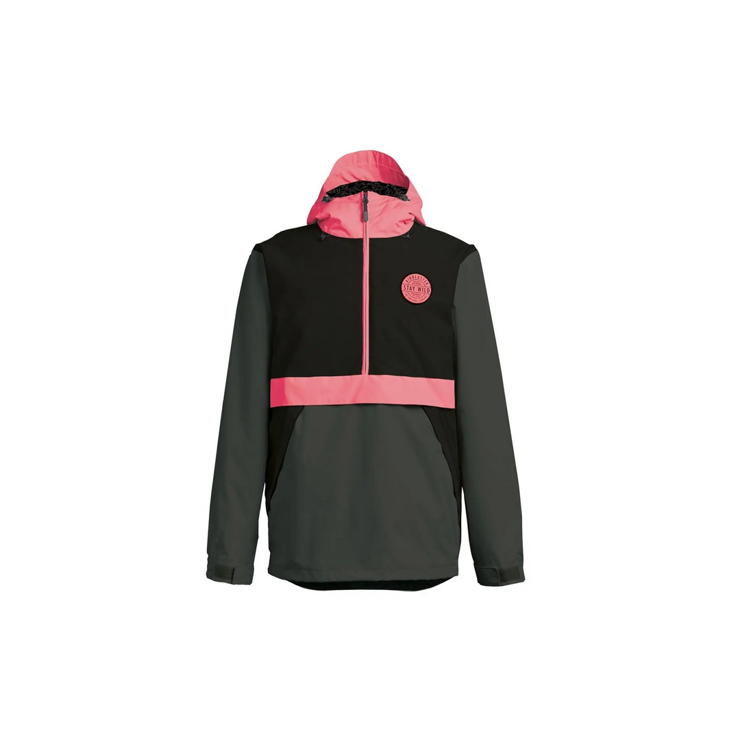 Airblaster Trenchover Jacket Black / Hot Coral S 