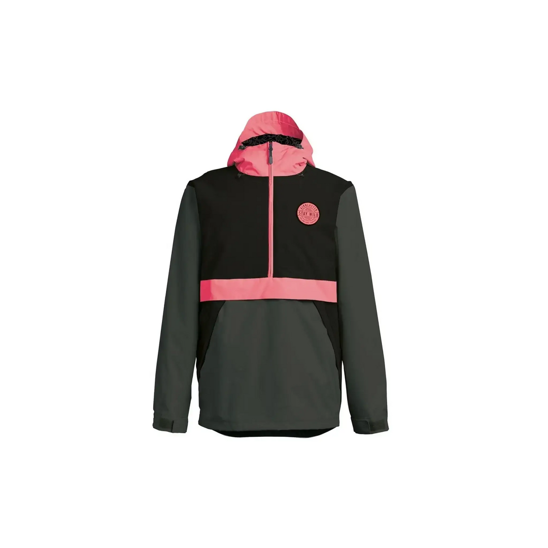 Airblaster Trenchover Jacket Black / Hot Coral S 