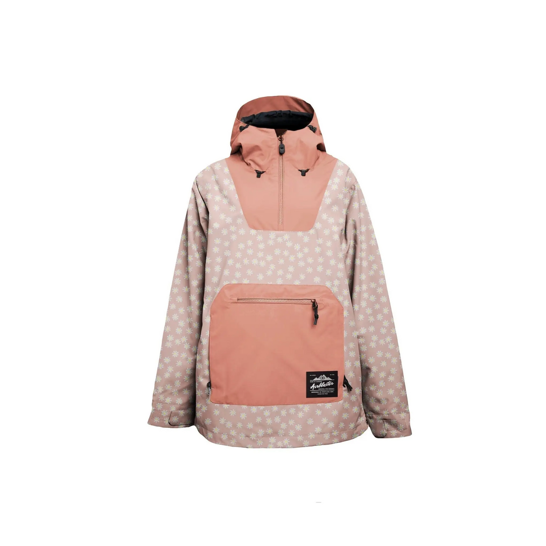 Airblaster Womens Freedom Pullover Jacket Blush Daisy XS 