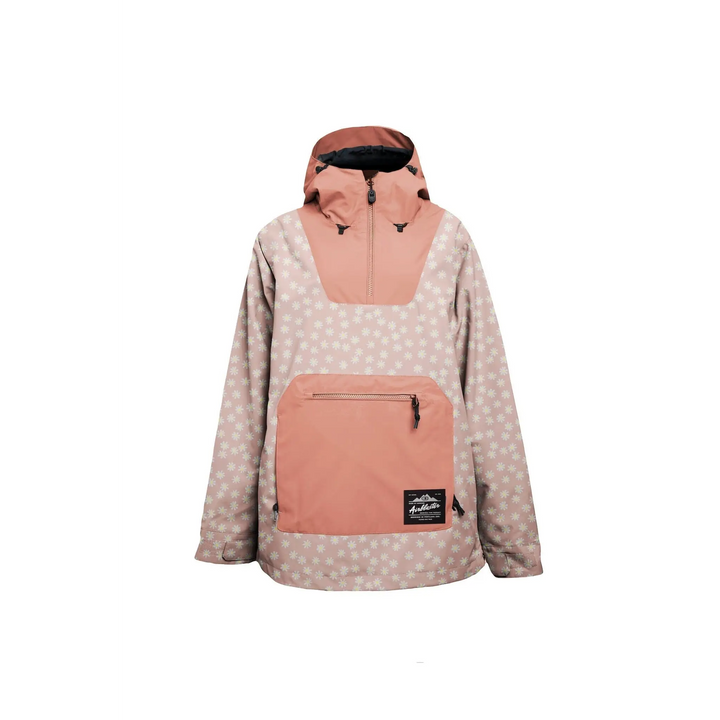 Airblaster Womens Freedom Pullover Jacket Blush Daisy XS 