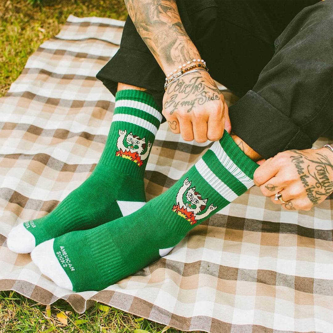 American Socks Heavy Cat - Mid High 