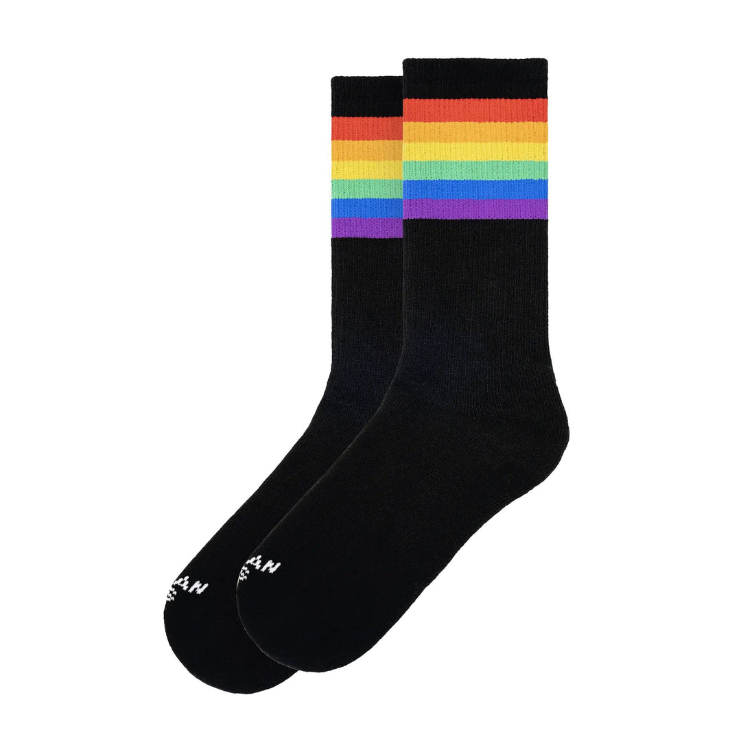 American Socks Rainbow Pride (Black) - Mid High 