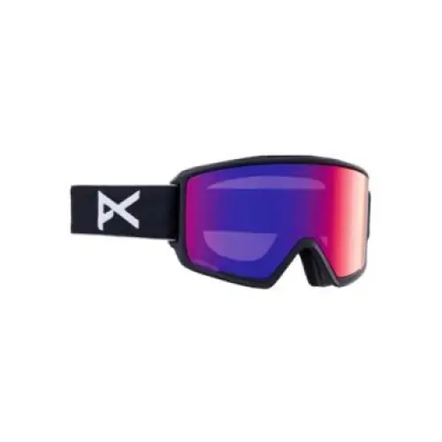 Anon M3 Goggles + Bonus Lens + MFI® Face Mask 2024 Black / Perceive Sunny Red / Cloudy Burst 