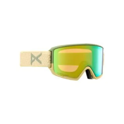 Anon M3 Goggles + Bonus Lens + MFI® Face Mask 2024 Mushroom / Perceive Variable Green / Cloudy Pink 