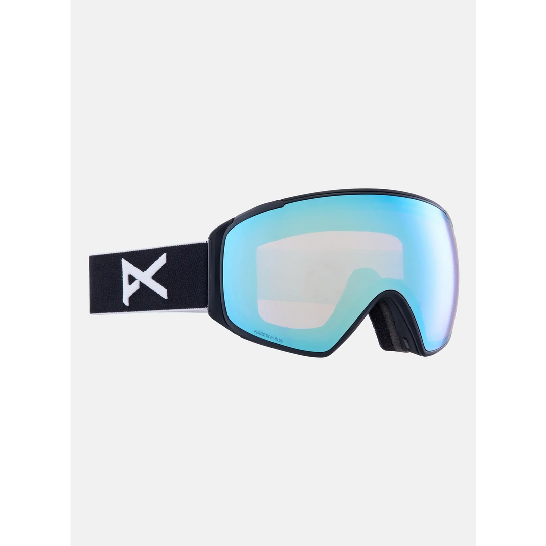Anon M4S Toric Goggles + Bonus Lens + MFI® Face Mask Black / Perceive Variable Blue / Cloudy Pink 