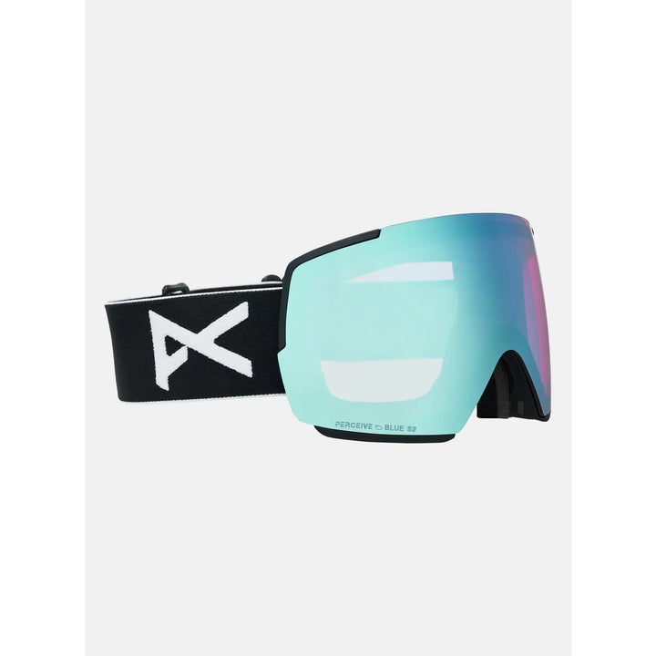 Anon M5 Goggles + Bonus Lens + MFI® Face Mask Black / Perceive Variable Blue / Cloudy Pink 