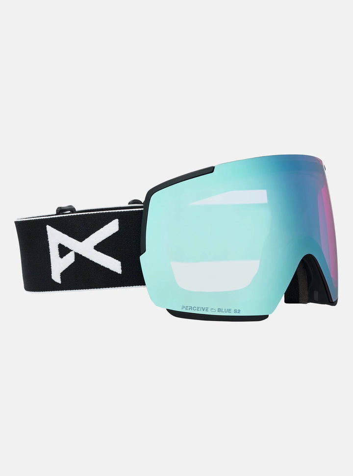 Anon M5 Goggles + Bonus Lens + MFI® Face Mask Black / Perceive Variable Blue / Cloudy Pink 