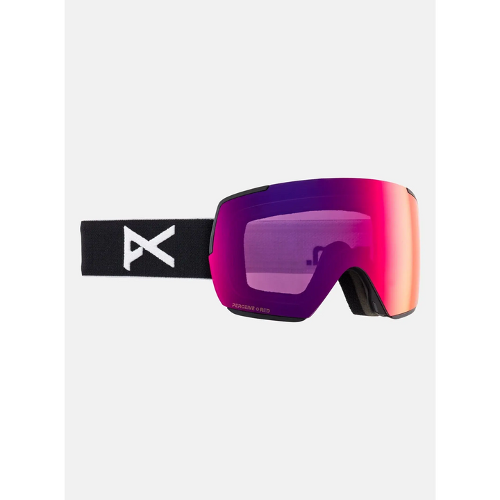 Anon M5S Goggle + Bonus Lens + MFI® Face Mask Black / Perceive Sunny Red / Cloudy Burst 