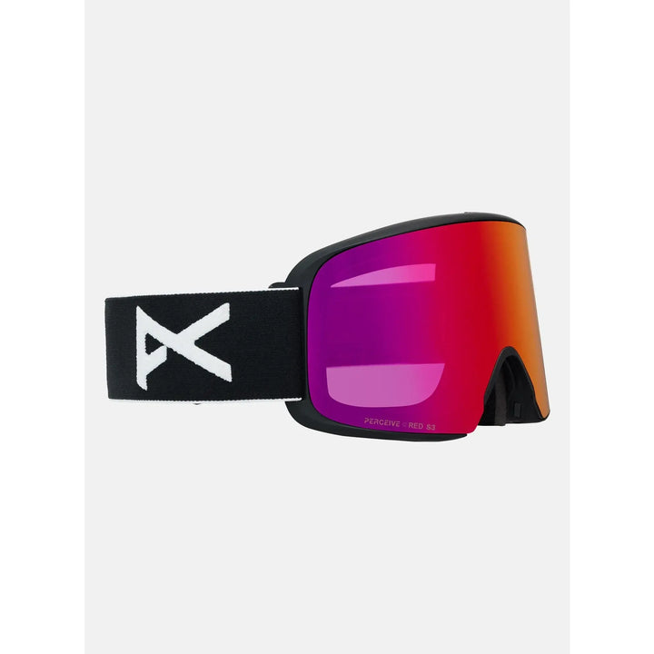 Anon M6 Goggles + Bonus Lens + MFI® Face Mask Black / Perceive Sunny Red / Cloudy Burst 