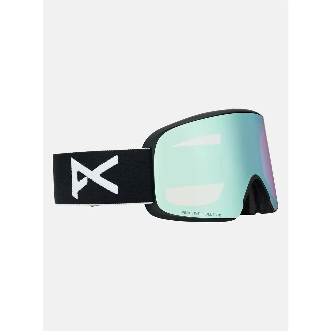 Anon M6 Goggles + Bonus Lens + MFI® Face Mask Black / Perceive Variable Blue / Cloudy Pink 