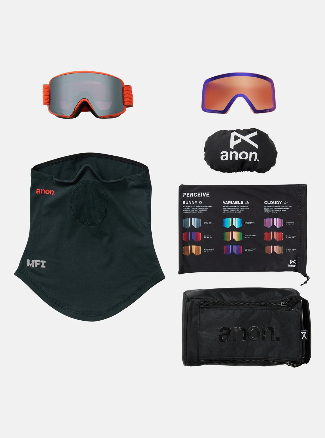 Anon M6 Goggles + Bonus Lens + MFI® Face Mask 