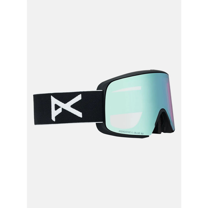 Anon M6S Goggles + Bonus Lens + MFI® Face Mask Black / Perceive Variable Blue / Cloudy Pink 