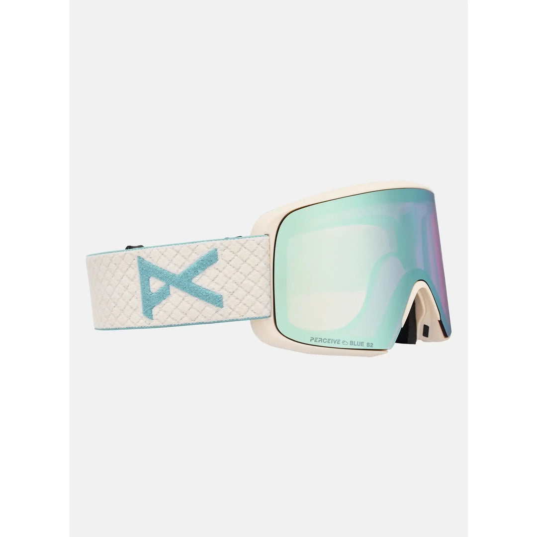 Anon M6S Goggles + Bonus Lens + MFI® Face Mask Oat / Perceive Variable Blue / Cloudy Pink 