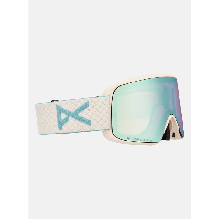 Anon M6S Goggles + Bonus Lens + MFI® Face Mask Oat / Perceive Variable Blue / Cloudy Pink 