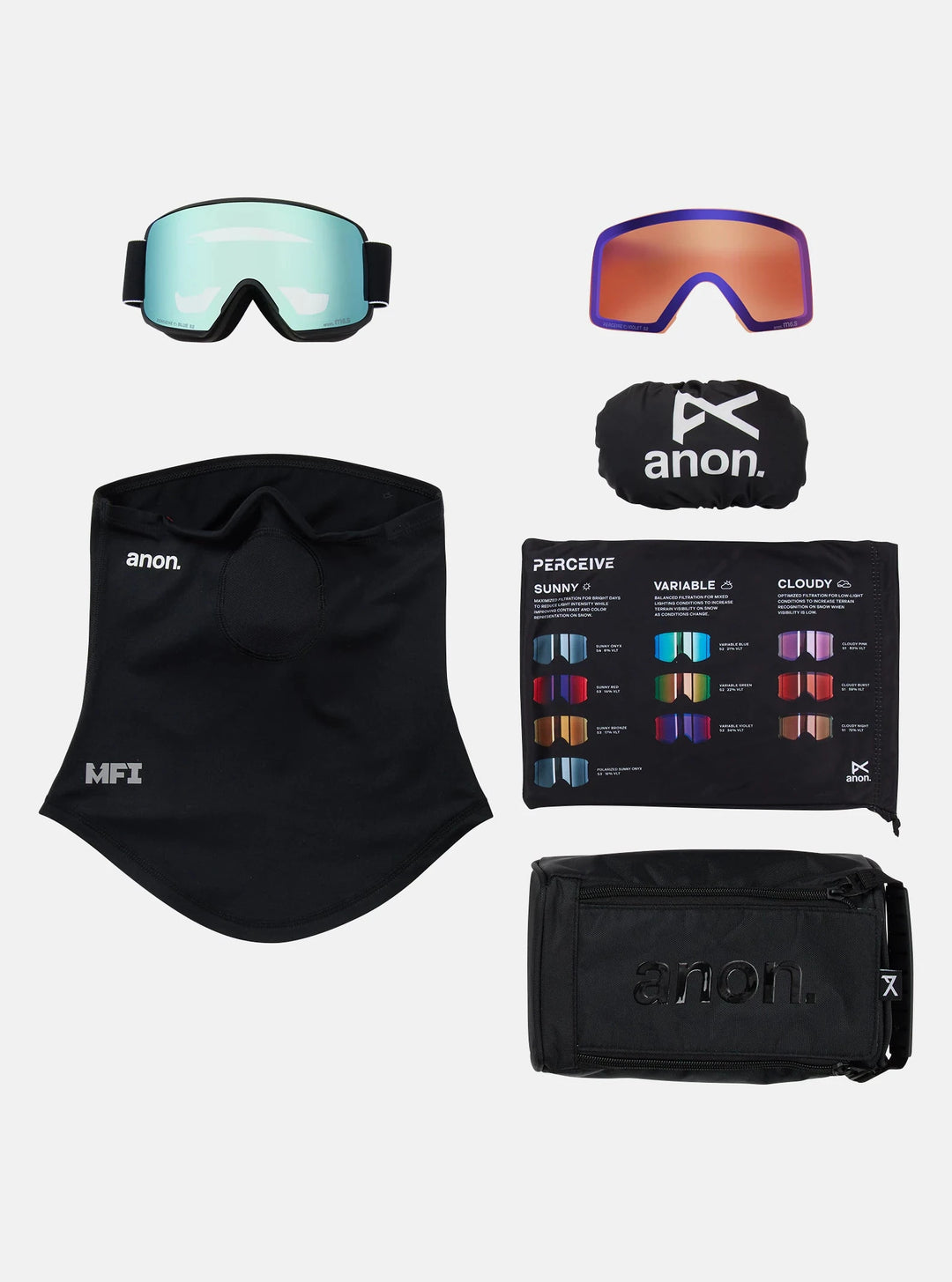 Anon M6S Goggles + Bonus Lens + MFI® Face Mask 