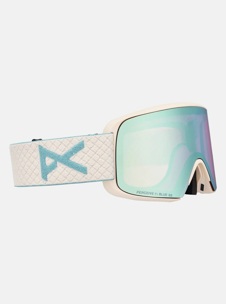 Anon M6S Goggles + Bonus Lens + MFI® Face Mask Oat / Perceive Variable Blue / Cloudy Pink 