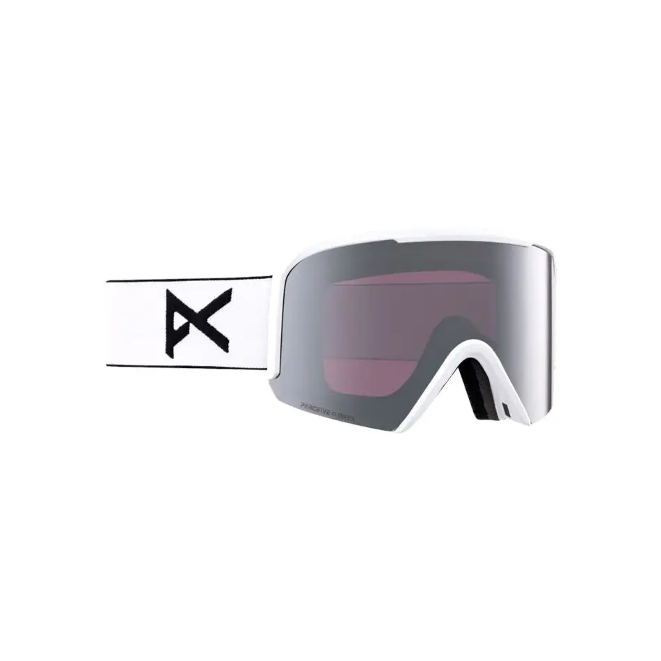 Anon Nesa Goggles + Bonus Lens 2024 White / Perceive Sunny Onyx / Cloudy Burst 