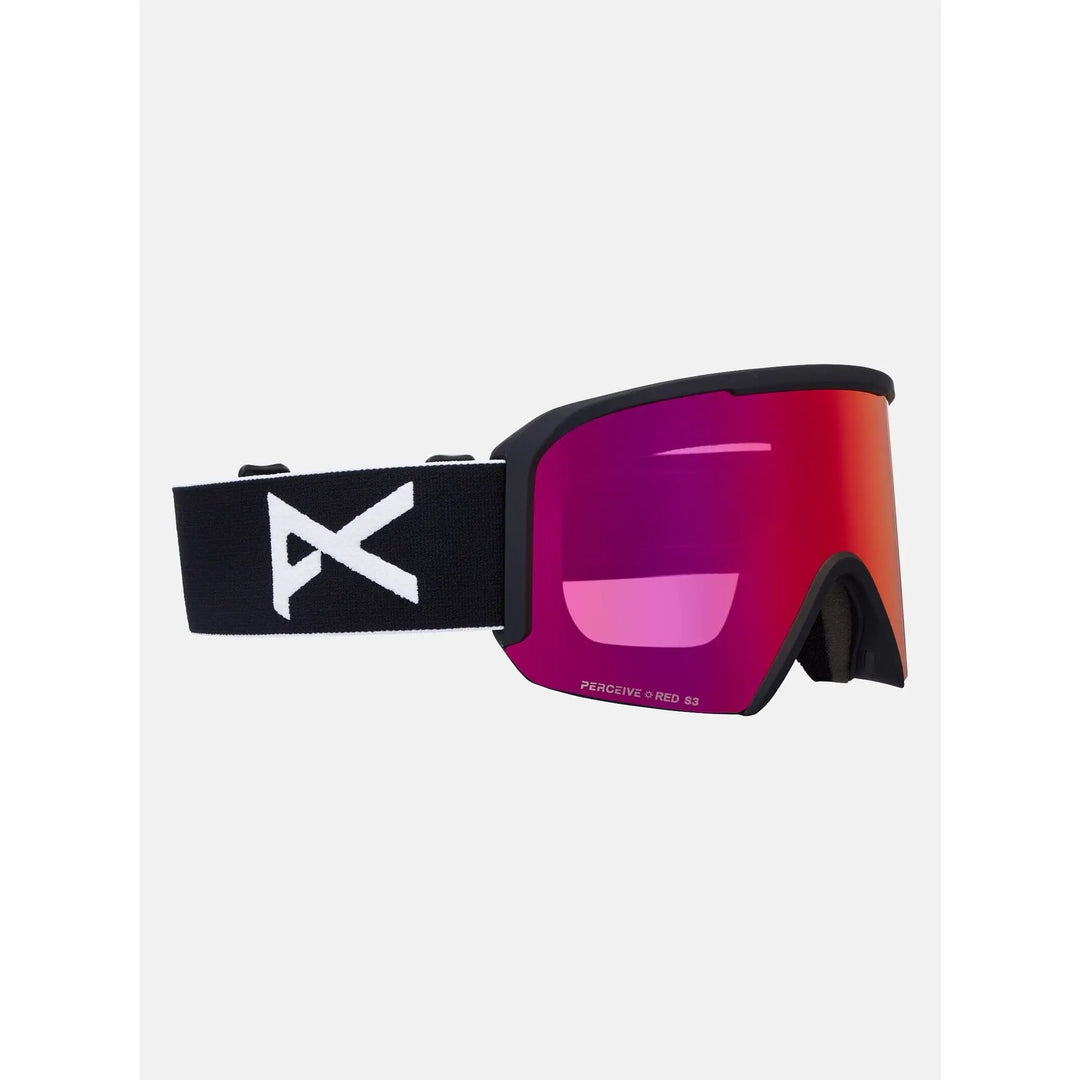 Anon Nesa Goggles + Bonus Lens + MFI® Face Mask Black / Perceive Sunny Red / Cloudy Burst 