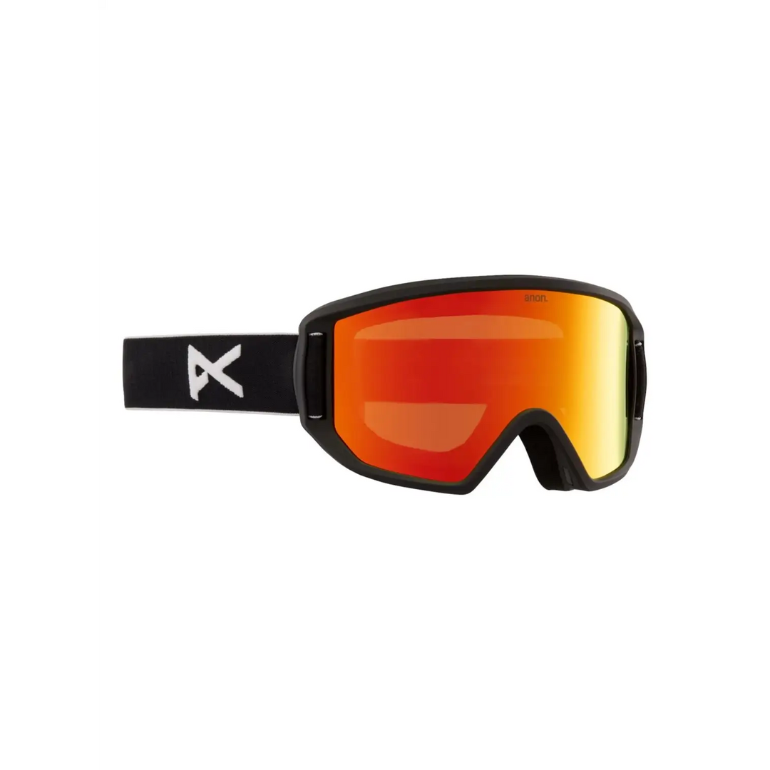 Anon Relapse Jr. Goggles + MFI® Face Mask 2024 Black / Red Solex 