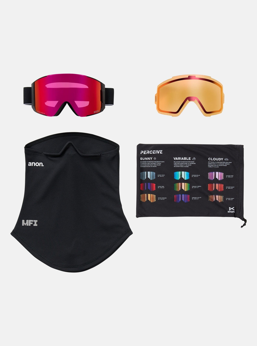 Anon Sync Goggles + Bonus Lens + MFI® Face Mask 