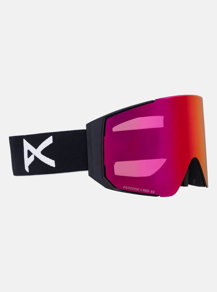 Anon Sync Goggles + Bonus Lens + MFI® Face Mask Black / Perceive Sunny Red / Cloudy Burst 