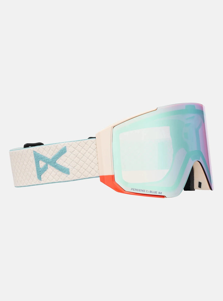 Anon Sync Goggles + Bonus Lens + MFI® Face Mask Oat / Perceive Variable Blue / Cloudy Pink 