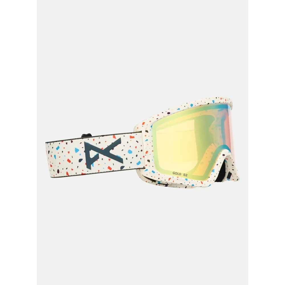Anon Tracker 2.0 Youth Goggles + MFI® Face Mask Speckles / Gold Amber 
