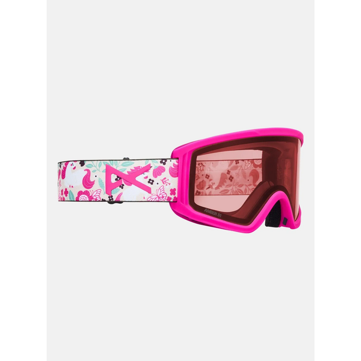 Anon Tracker 2.0 Youth Goggles + MFI® Face Mask Unicorns / Pink Amber 