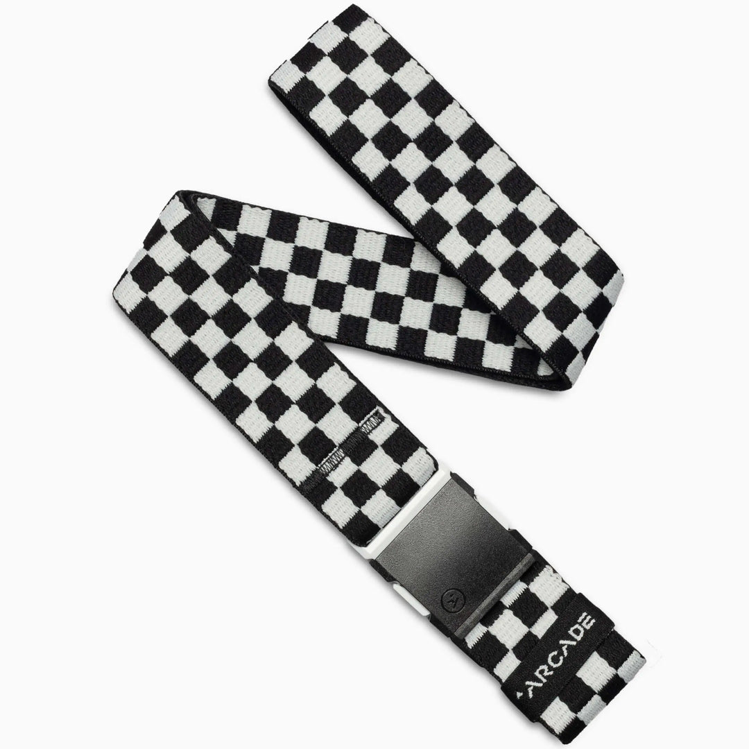 Arcade Check Belt - Black Glacial