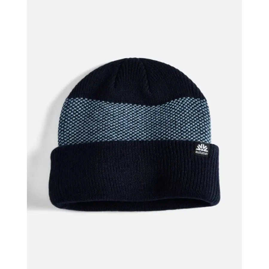 Autumn Birdseye Beanie Navy 