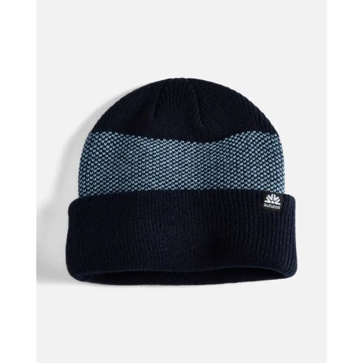Autumn Birdseye Beanie Navy 