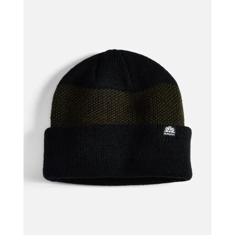 Autumn Birdseye Beanie Black 