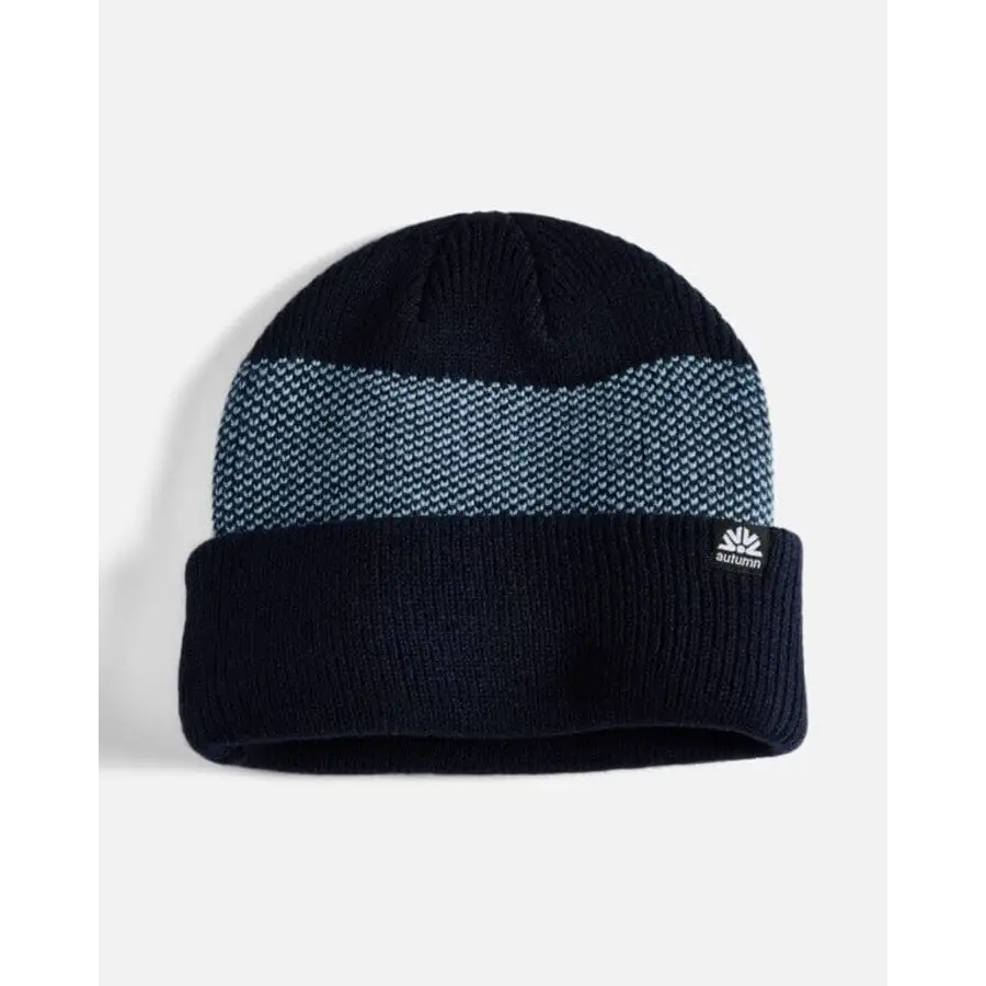 Autumn Birdseye Beanie Navy 