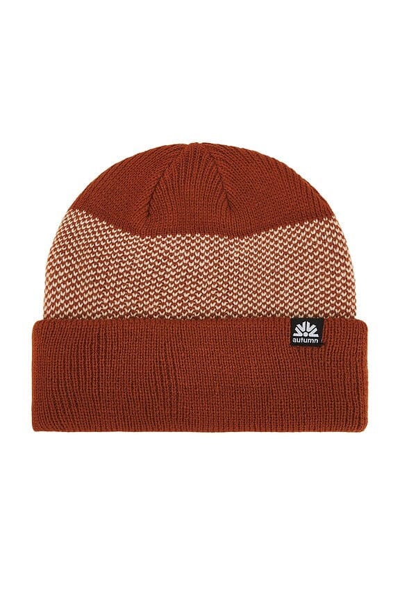 Autumn Birdseye Beanie Rust 