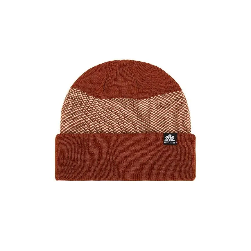 Autumn Birdseye Beanie Rust 
