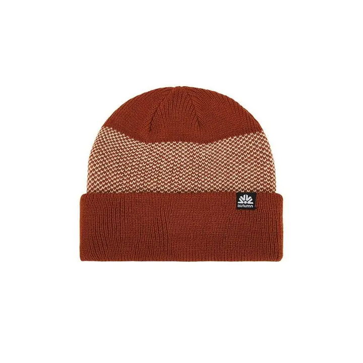 Autumn Birdseye Beanie Rust 