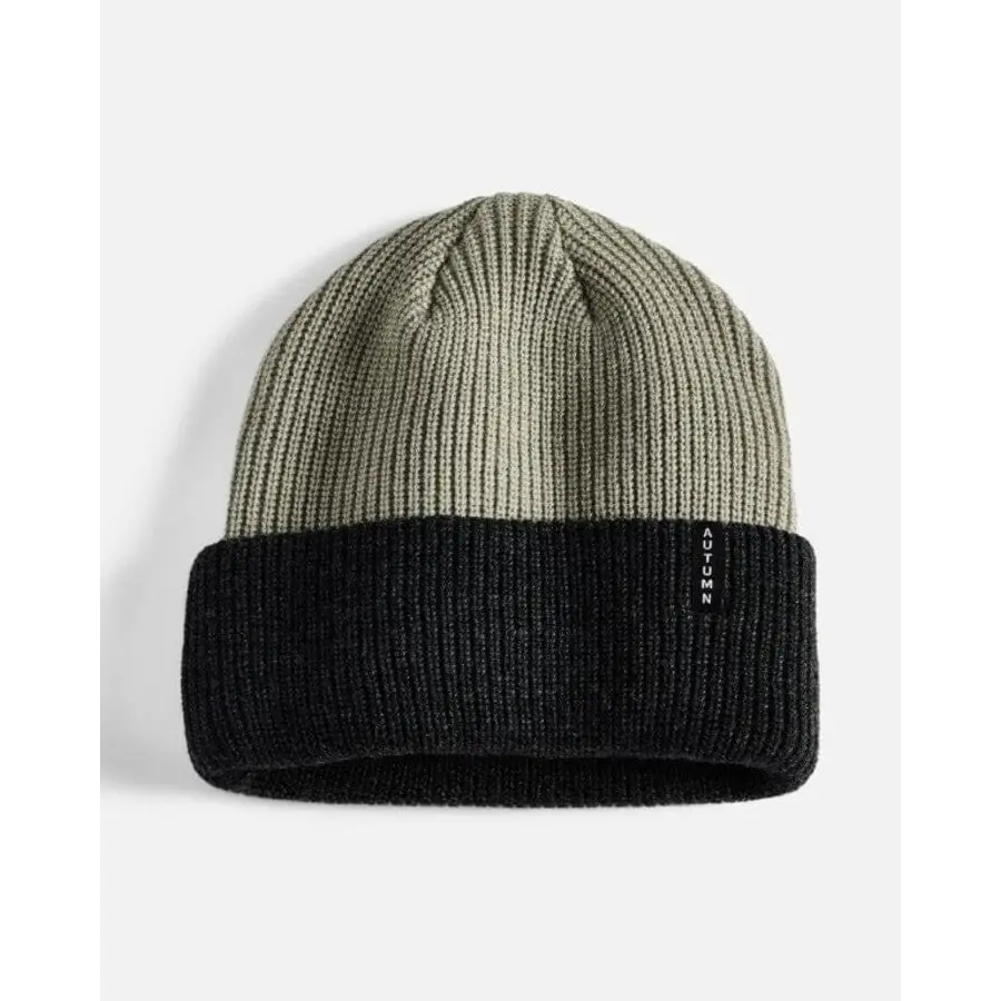 Autumn Blocked Beanie Charcoal 