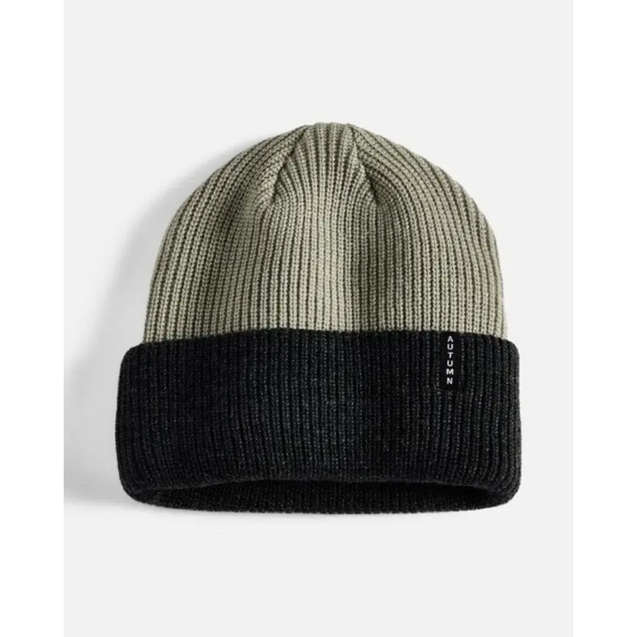 Autumn Blocked Beanie Charcoal 