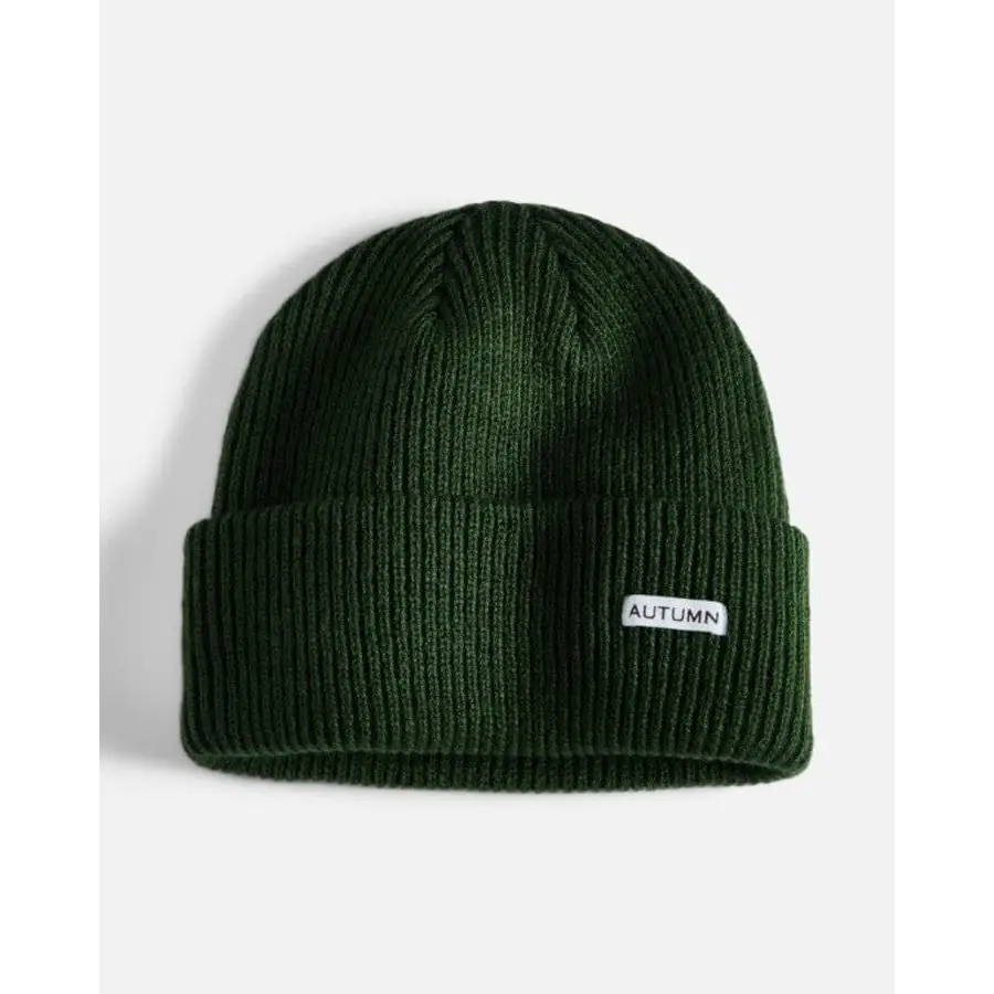 Autumn Cord Beanie Evergreen 