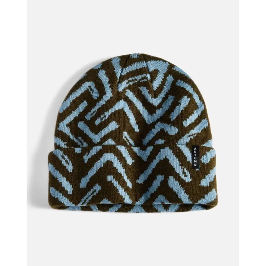 Autumn Geo Beanie Army 