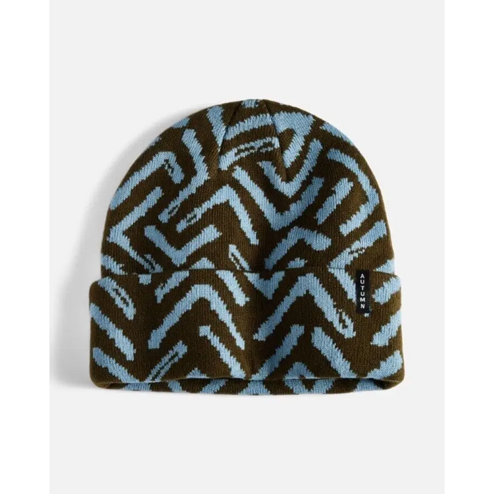 Autumn Geo Beanie Army 