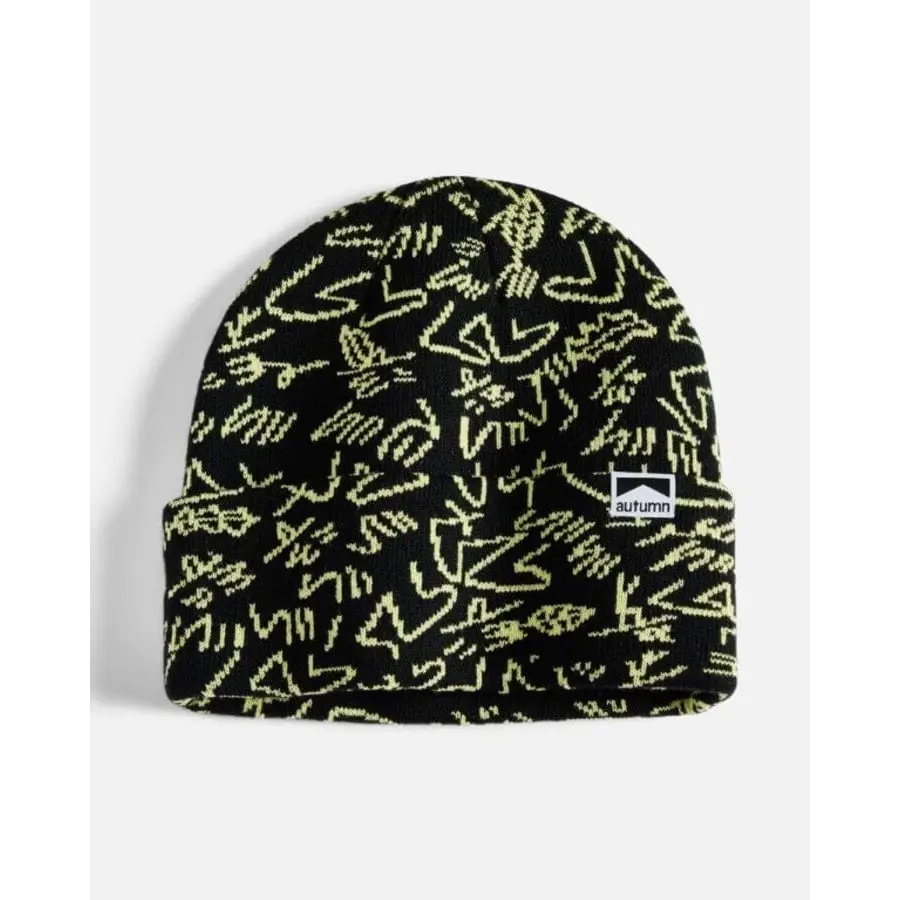 Autumn Gus Camo Beanie Black 