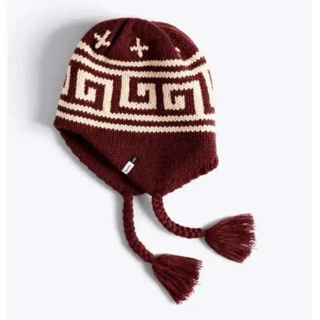 Autumn Niesko Ear Flap Beanie - Burgundy