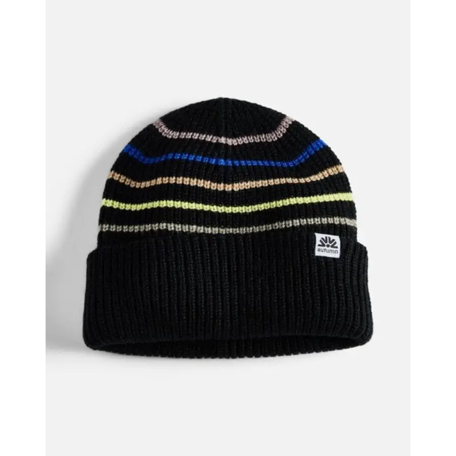 Autumn Retro Beanie Black 
