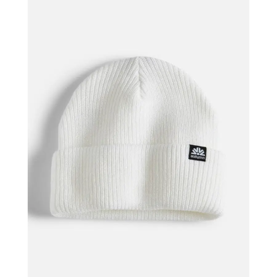Autumn Simple Beanie White 